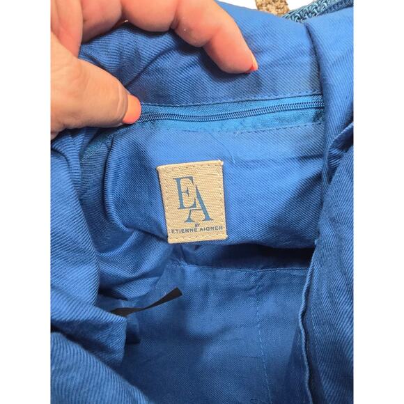 EA Etienne Aigner Nylon Beaded Starfish Design Purse - Picture 12 of 12